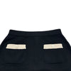 シャネル CHANEL ココマークボタンバイカラーカシミヤニットセットアップ P80669/P80739 ブラック カシミヤ レディース セットアップ