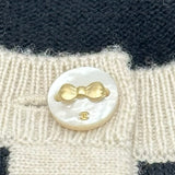 シャネル CHANEL ココマークボタンバイカラーカシミヤニットセットアップ P80669/P80739 ブラック カシミヤ レディース セットアップ