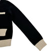 シャネル CHANEL ココマークボタンバイカラーカシミヤニットセットアップ P80669/P80739 ブラック カシミヤ レディース セットアップ