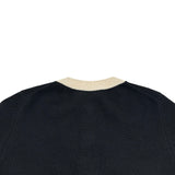 シャネル CHANEL ココマークボタンバイカラーカシミヤニットセットアップ P80669/P80739 ブラック カシミヤ レディース セットアップ