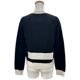シャネル CHANEL ココマークボタンバイカラーカシミヤニットセットアップ P80669/P80739 ブラック カシミヤ レディース セットアップ