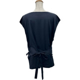 シャネル CHANEL ココマークパール半袖Tシャツ P70021 ネイビー コットン レディース 半袖Ｔシャツ
