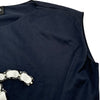 シャネル CHANEL ココマークパール半袖Tシャツ P70021 ネイビー コットン レディース 半袖Ｔシャツ