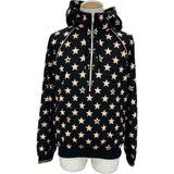 グッチ GUCCI スター総柄 ハーフジップフーディ 705297 ブラック ポリエステル メンズ パーカー