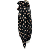 グッチ GUCCI スター総柄 ハーフジップフーディ 705297 ブラック ポリエステル メンズ パーカー