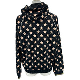 グッチ GUCCI スター総柄 ハーフジップフーディ 705297 ブラック ポリエステル メンズ パーカー