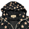 グッチ GUCCI スター総柄 ハーフジップフーディ 705297 ブラック ポリエステル メンズ パーカー