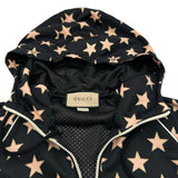 グッチ GUCCI スター総柄 ハーフジップフーディ 705297 ブラック ポリエステル メンズ パーカー