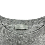 クリスチャン・ディオール Christian Dior ロゴ刺繍半袖Tシャツ 243J685B0554 グレー コットン メンズ 半袖Ｔシャツ