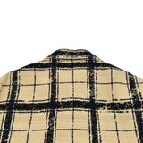 クリスチャン・ディオール Christian Dior Bee刺繍チェックシルクジャケット 021V44A7717 ベージュ シルク レディース その他アウター