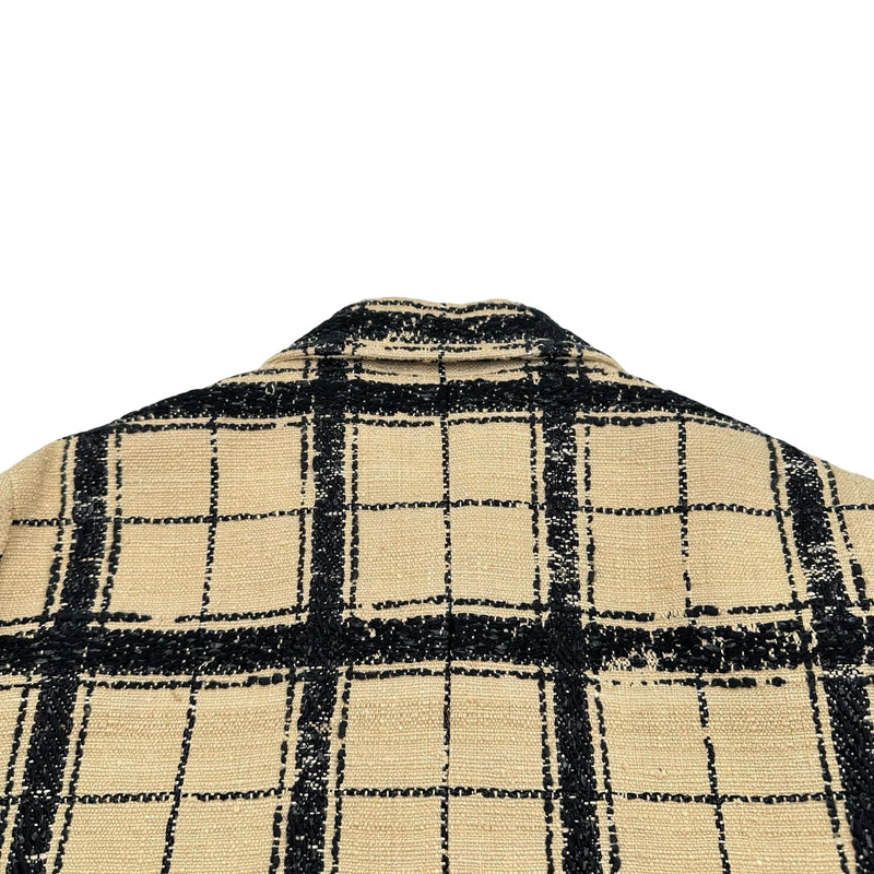 クリスチャン・ディオール Christian Dior Bee刺繍チェックシルク