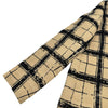 クリスチャン・ディオール Christian Dior Bee刺繍チェックシルクジャケット 021V44A7717 ベージュ シルク レディース その他アウター