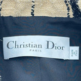 クリスチャン・ディオール Christian Dior Bee刺繍チェックシルクジャケット 021V44A7717 ベージュ シルク レディース その他アウター
