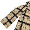 クリスチャン・ディオール Christian Dior Bee刺繍チェックシルクジャケット 021V44A7717 ベージュ シルク レディース その他アウター