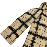 クリスチャン・ディオール Christian Dior Bee刺繍チェックシルクジャケット 021V44A7717 ベージュ シルク レディース その他アウター