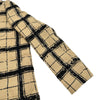 クリスチャン・ディオール Christian Dior Bee刺繍チェックシルクジャケット 021V44A7717 ベージュ シルク レディース その他アウター
