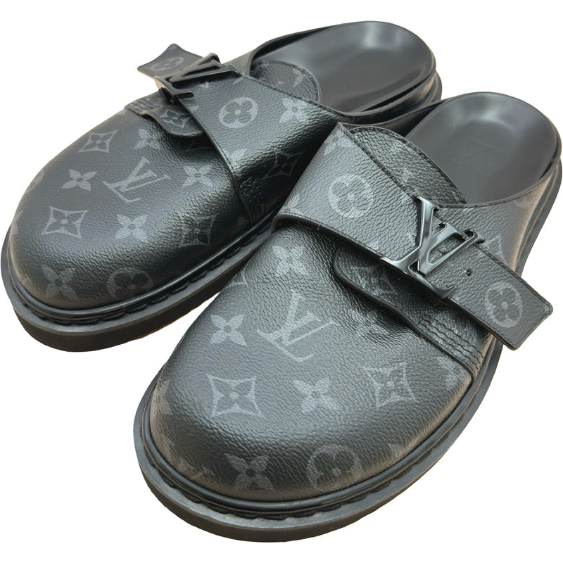 Louis Vuitton モノグラム ミュール サンダル ブラック ルイ・ヴィトン LOUIS VUITTON イージーライン モノグラムミュール