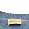 モンクレール MONCLER ロゴワッペンカシミヤ混ニットセーター ブルー ウール レディース セーター
