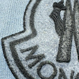 モンクレール MONCLER ロゴワッペンカシミヤ混ニットセーター ブルー ウール レディース セーター