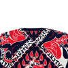 ヴァレンティノ VALENTINO バンダナプリント総柄半袖ニットシャツ 1B3KC38D7ED ネイビー レーヨン レディース ニット