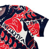 ヴァレンティノ VALENTINO バンダナプリント総柄半袖ニットシャツ 1B3KC38D7ED ネイビー レーヨン レディース ニット