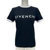 ジバンシィ GIVENCHY ロゴプリント半袖Tシャツ BW708BF3YAC ブラック コットン レディース 半袖Ｔシャツ
