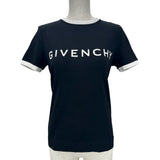 ジバンシィ GIVENCHY ロゴプリント半袖Tシャツ BW708BF3YAC ブラック コットン レディース 半袖Ｔシャツ