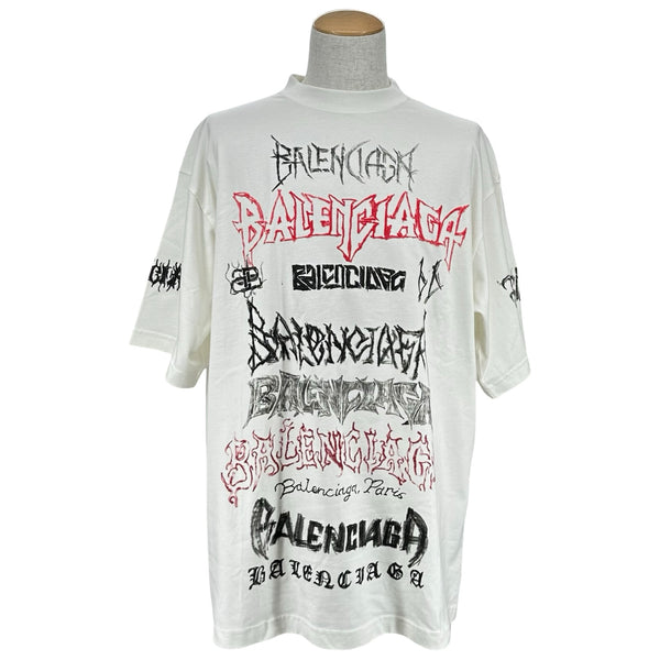 バレンシアガ BALENCIAGA DIY Metal 半袖Tシャツ 641675 ホワイト