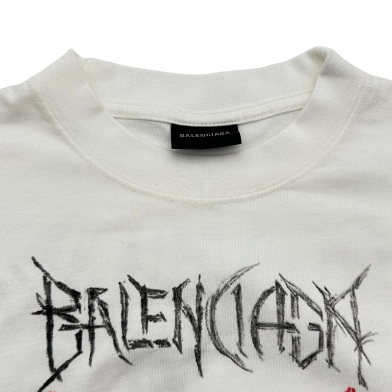 バレンシアガ BALENCIAGA DIY Metal 半袖Tシャツ 641675 ホワイト