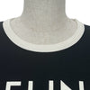 セリーヌ CELINE トリオンフクラシックロゴ半袖Tシャツ 2X872671Q ブラック コットン レディース 半袖Ｔシャツ