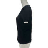 セリーヌ CELINE トリオンフクラシックロゴ半袖Tシャツ 2X872671Q ブラック コットン レディース 半袖Ｔシャツ