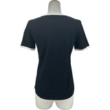 セリーヌ CELINE トリオンフクラシックロゴ半袖Tシャツ 2X872671Q ブラック コットン レディース 半袖Ｔシャツ