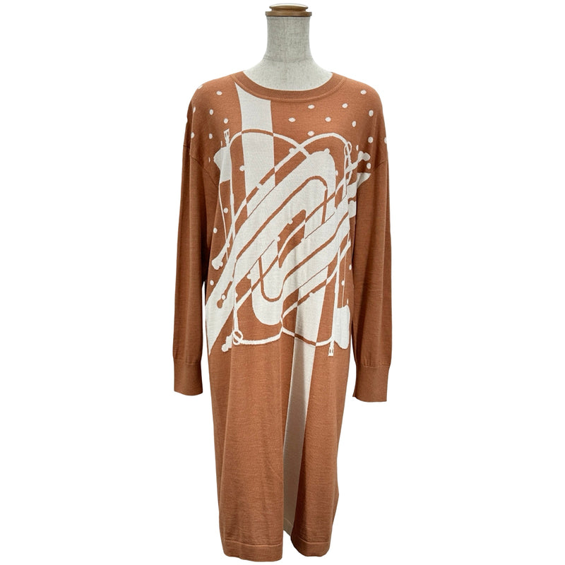 エルメス HERMES クリッククラック カシミヤシルクニットワンピース