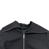 ジバンシィ GIVENCHY モヘヤ混ペプラムジップアップジャケット BW30DY13QB ブラック ウール レディース その他アウター