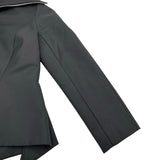 ジバンシィ GIVENCHY モヘヤ混ペプラムジップアップジャケット BW30DY13QB ブラック ウール レディース その他アウター