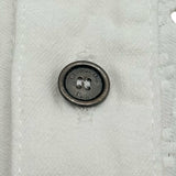 クリスチャン・ディオール Christian Dior Bee刺繍フラワーカッティング半袖シャツ 322B46M3177 ホワイト コットン レディース 半袖シャツ