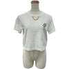 ルイ・ヴィトン LOUIS VUITTON エンブロイダリーシグネチャー半袖Tシャツ FUTI01 ホワイト コットン レディース 半袖Ｔシャツ