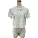 ルイ・ヴィトン LOUIS VUITTON エンブロイダリーシグネチャー半袖Tシャツ FUTI01 ホワイト コットン レディース 半袖Ｔシャツ