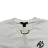 ルイ・ヴィトン LOUIS VUITTON エンブロイダリーシグネチャー半袖Tシャツ FUTI01 ホワイト コットン レディース 半袖Ｔシャツ
