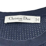 クリスチャン・ディオール Christian Dior JADIOR メッシュニットセーター 7E24562AM750 ネイビー コットン レディース セーター