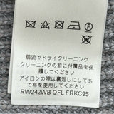 ルイ・ヴィトン LOUIS VUITTON ウールリブニットカーディガン FRKC95 グレー ウール レディース カーディガン
