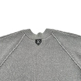 ルイ・ヴィトン LOUIS VUITTON ウールリブニットカーディガン FRKC95 グレー ウール レディース カーディガン