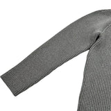 ルイ・ヴィトン LOUIS VUITTON ウールリブニットカーディガン FRKC95 グレー ウール レディース カーディガン