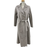 S Max Mara クチートアマーノ ダブルフェイスラップコート 901113016 グレー ウール レディース その他アウター