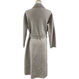 S Max Mara クチートアマーノ ダブルフェイスラップコート 901113016 グレー ウール レディース その他アウター