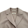 S Max Mara クチートアマーノ ダブルフェイスラップコート 901113016 グレー ウール レディース その他アウター