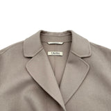 S Max Mara クチートアマーノ ダブルフェイスラップコート 901113016 グレー ウール レディース その他アウター