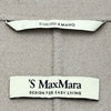 S Max Mara クチートアマーノ ダブルフェイスラップコート 901113016 グレー ウール レディース その他アウター