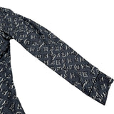 ルイ・ヴィトン LOUIS VUITTON モノグラム総柄シルク長袖シャツ FIBL53TS0 グレー シルク レディース 長袖シャツ