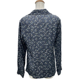 ルイ・ヴィトン LOUIS VUITTON モノグラム総柄シルク長袖シャツ FIBL53TS0 グレー シルク レディース 長袖シャツ